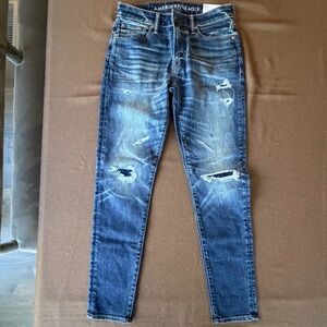 American Eagle Men's Dark Blue Skinny Jeans-30/32